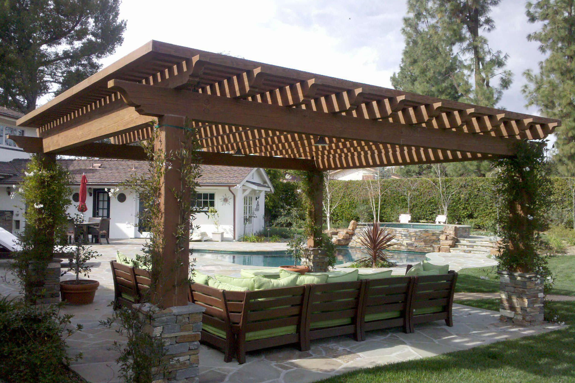 pergola covers pergola roof ideas: what you need to know | shadefx canopies KZKYSRB