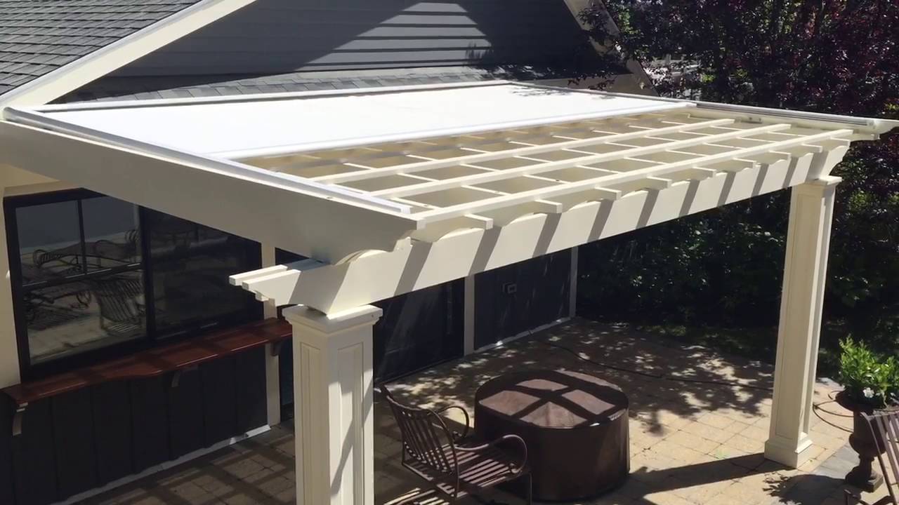 pergola covers sunesta suncover motorized pergola cover ZWABMYX