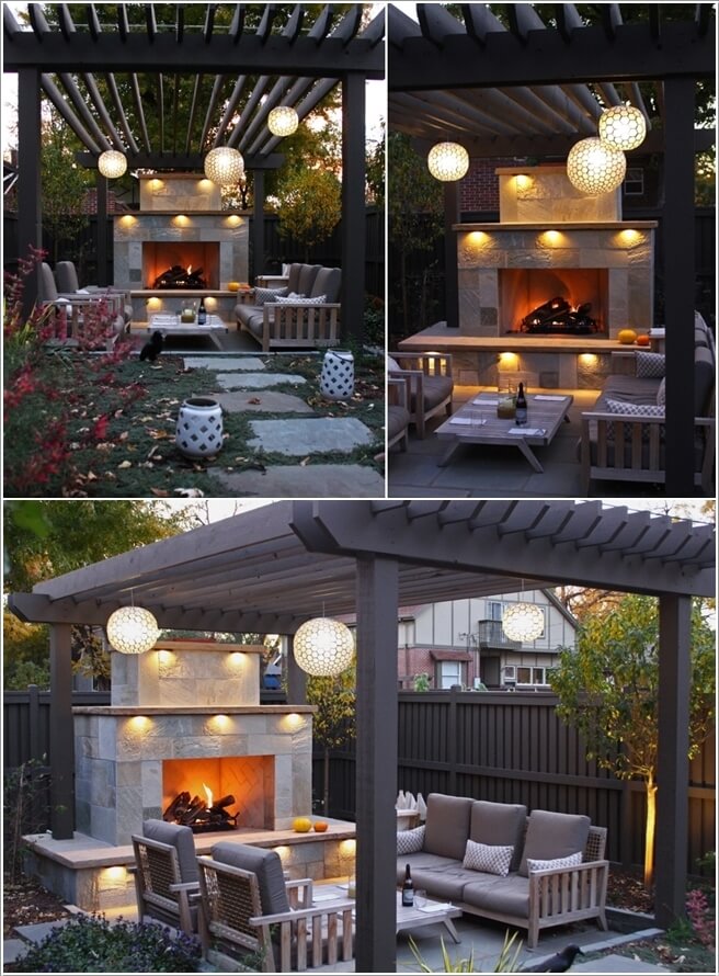 pergola lighting adorn the pergola with globe pendant lights AQZCJKU