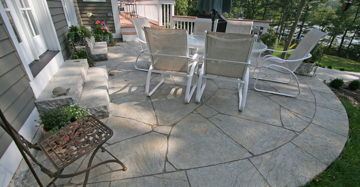 photo of backyard cement patio ideas concrete patio photos design ideas and NBJCZHN