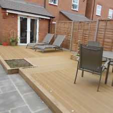 plastic decking pvc plastic composite decking, 1 square metre, bigfoot decking HJAUQDR