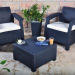 plastic garden furniture keter corfu 2 seater balcony set plastic rattan garden furniture c free DKRDRFV