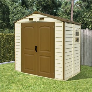 plastic garden shed billyoh daily pro apex plastic shed - vinyl clad double door plastic YAIZEZN