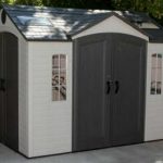 plastic garden shed garden sheds lifetime 10u0027x8u0027 storage outdoor plastic storage shed dual  enterance MKNXVOG