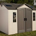 plastic garden shed leisurechoice apex 10ft wide plastic garden storage workshop ZXWMCGB