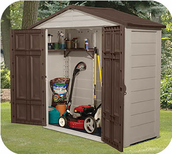 plastic garden shed suncast 8x3 resin plastic storage shed w/ floor QNEYECA