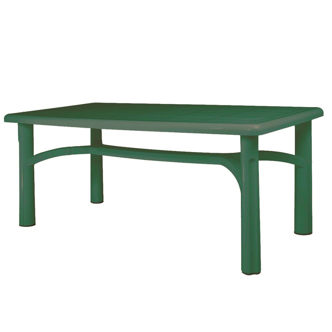 plastic garden table resol vals 180 x 90cm rectangular plastic garden dining table - green UDTMUGR