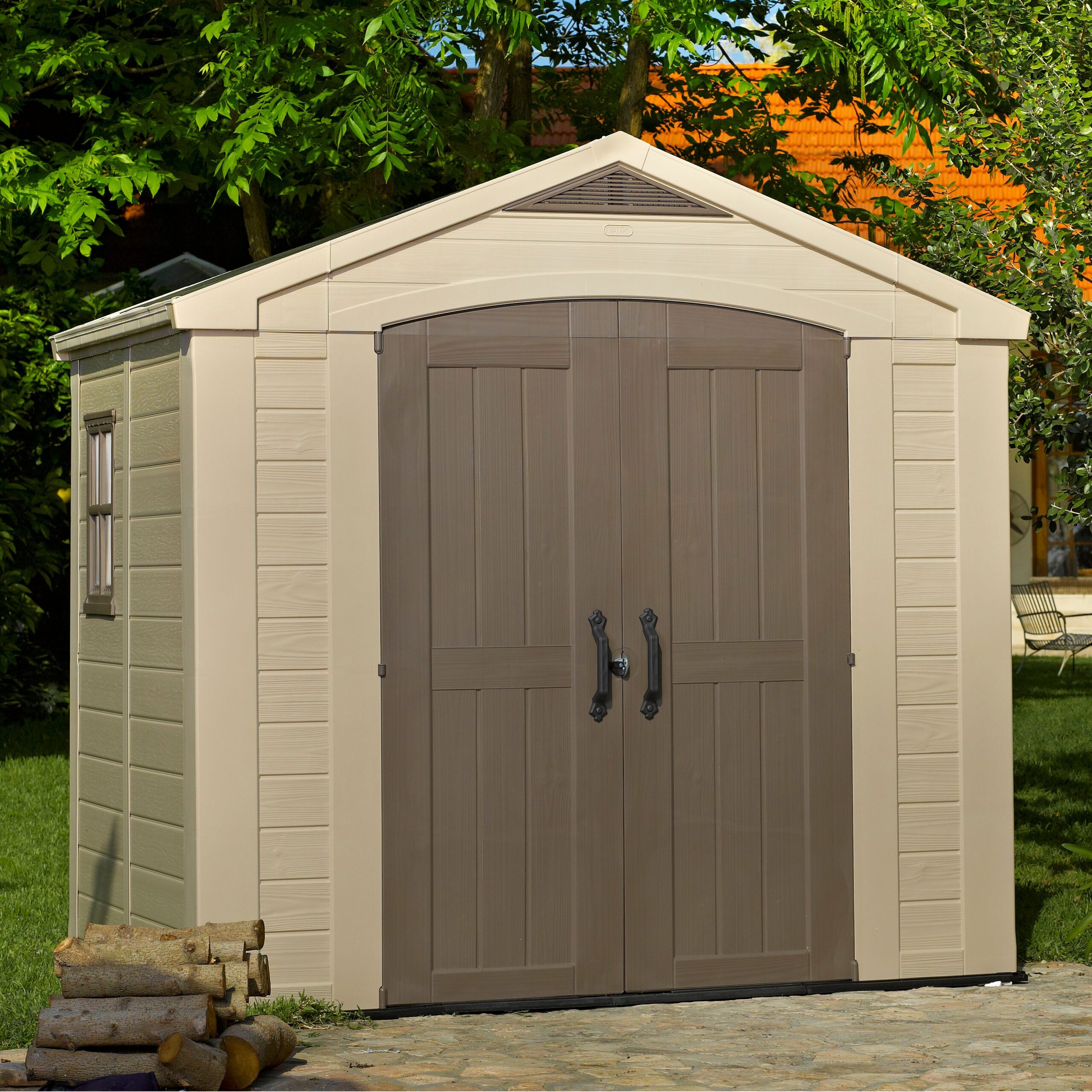 plastic sheds 8x6 factor apex plastic shed | departments | diy at bu0026q RCIMAZN