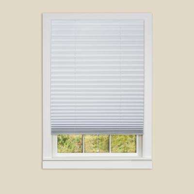 pleated shades 1-2-3 white vinyl room darkening window pleated shade ... CFRCIWR