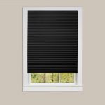 pleated shades achim 1-2-3 black vinyl room darkening window pleated shade - 48 in. NWJQZMV