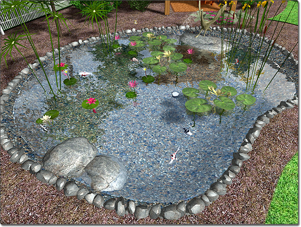 pond design landscape design software - adding a pond PRYOWWC