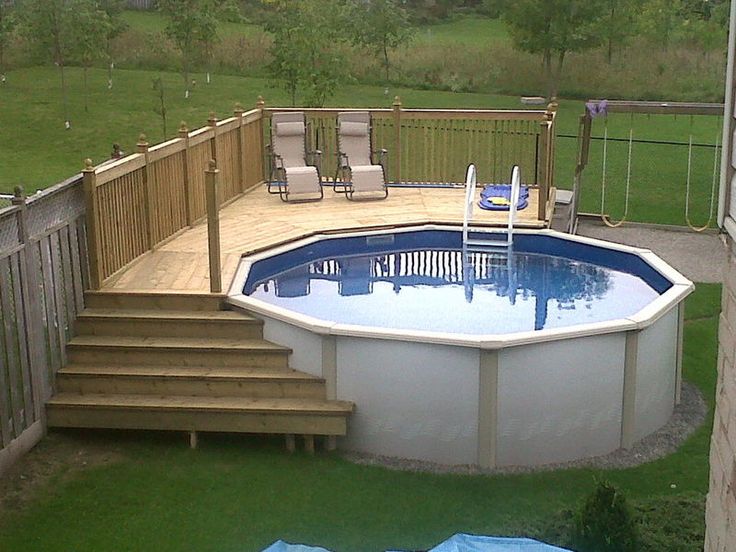 pool deck best above ground pool decks - a how to build diy guide VABCIGI