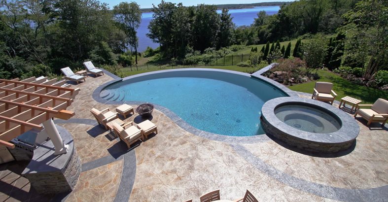 pool deck concrete pool decks new england hardscapes inc acton, ma LMELWSG