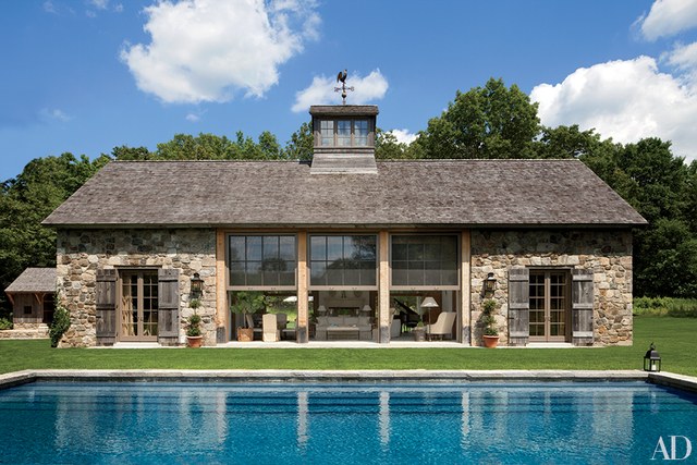 pool house ideas a rustic stone poolhouse PECWMQP