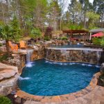 pool landscaping ideas anchor pins DXLCLFQ