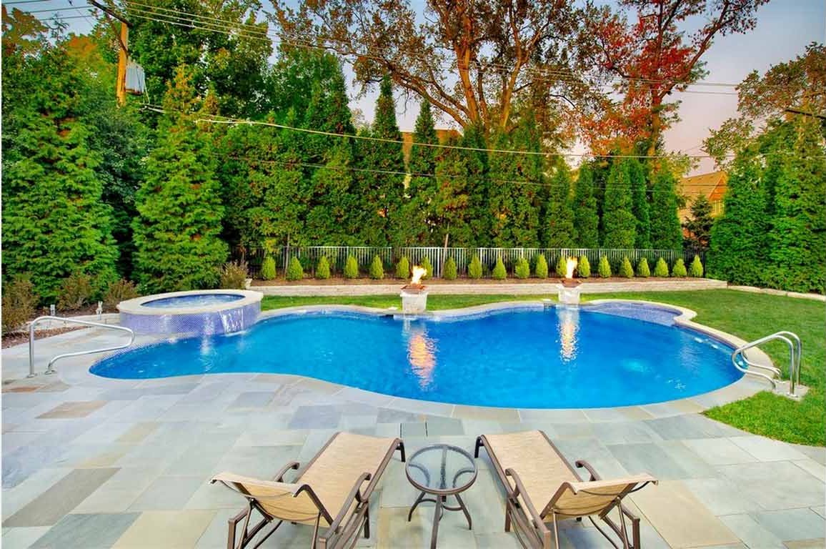 pool landscaping ideas fabric DYCWOSS