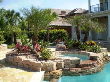 pool landscaping ideas tropical pool landscaping | south florida landscaping ideas NKMTKOP