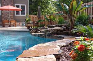 pool landscaping in st. louis GZGSHEL