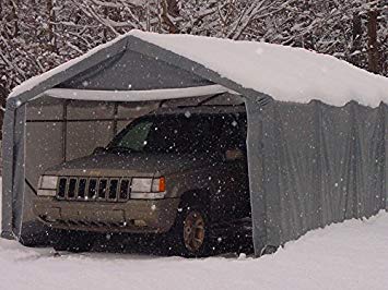 portable carport portable carports | instant garages | vehicle shelters (gray, house  12wx20lx8h) YVTLALJ