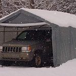 portable carports | instant garages | vehicle shelters (gray, house  12wx20lx8h) FWSEBMX