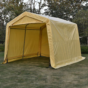 portable shed image is loading 10x15x8ft-auto-shelter-portable-garage-storage-shed-canopy- KCBAHXS