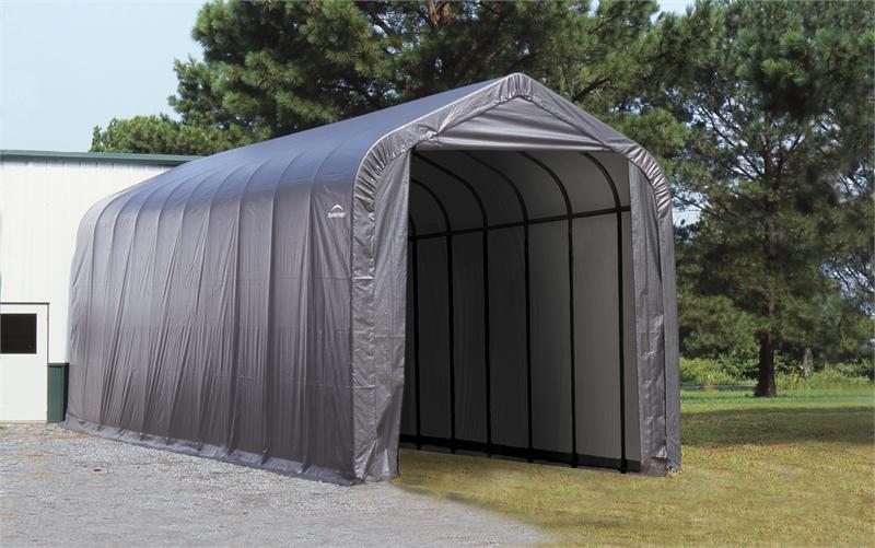 portable shed shelterlogic peak frame portable storage shed 16x40x16 |  storageshedsoutlet.com UJKVWSG