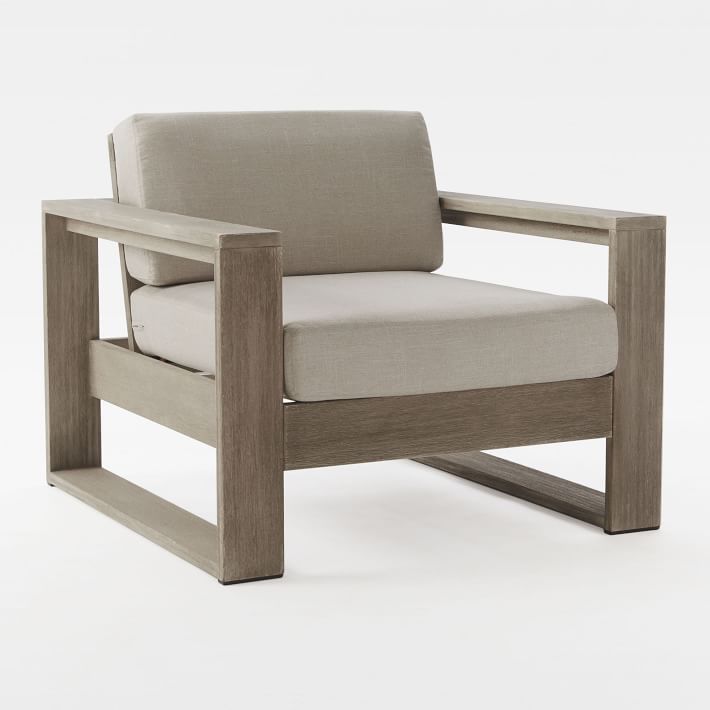 portside outdoor lounge chair - weathered gray | west elm NSMXXUP