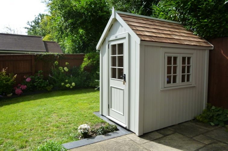 posh sheds ... potting shed finished in posh elephant ... IBQUVJK