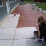 pouring a cement patio TGSLZIZ