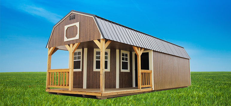 pre built sheds lofted barn cabin IDZIKFP