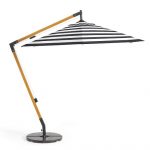 premium sunbrella® wooden cantilever umbrella - stripe JDXCWEB