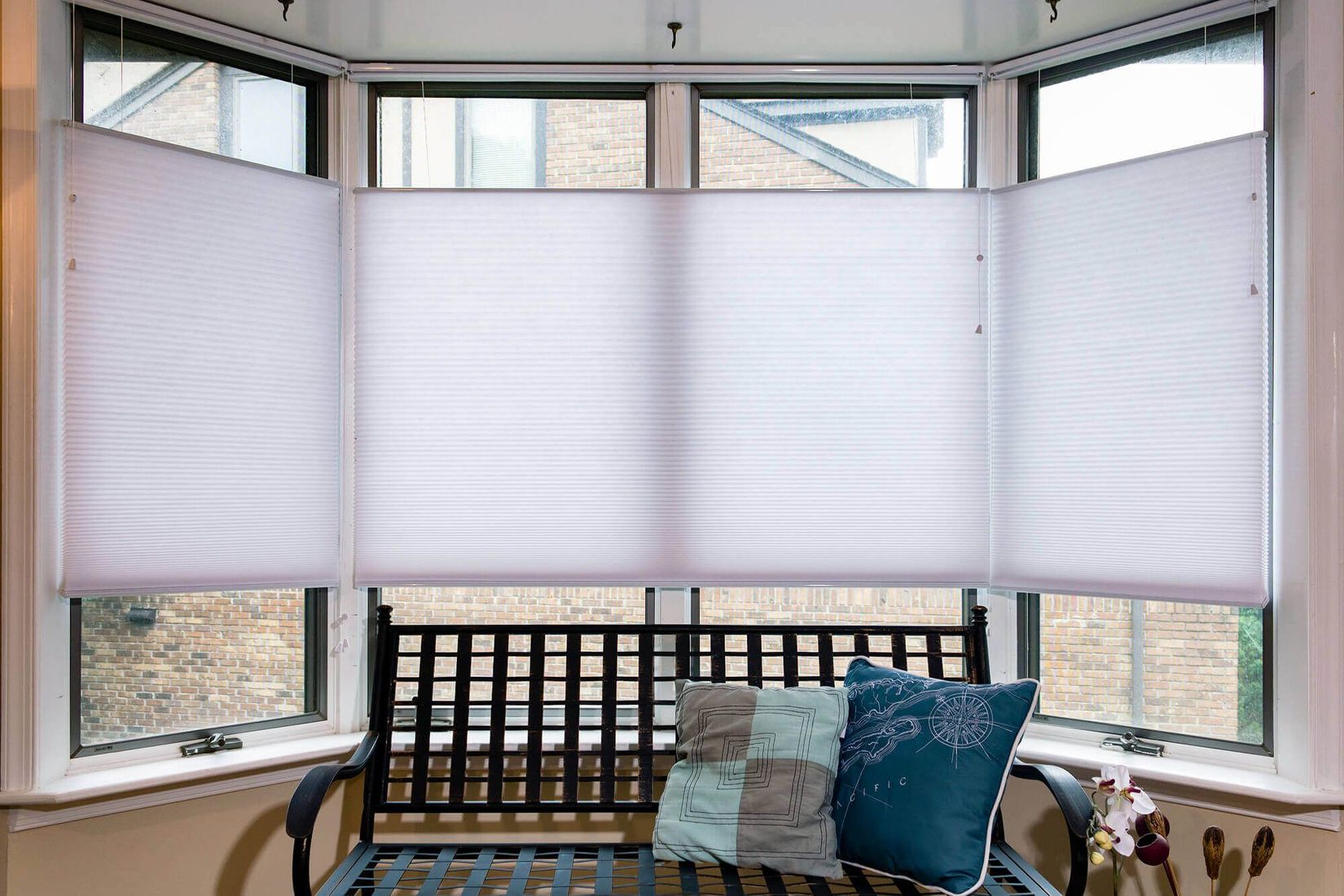 prestige cellular shades top down bottom up for bay windows looks sleek GRFVFLK