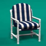 pvc patio furniture classic club chair FKIFHSY