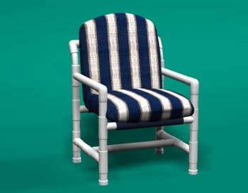 pvc patio furniture classic club chair FKIFHSY