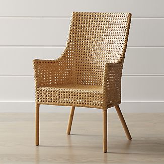 rattan furniture maluku natural rattan dining arm chair IOTESGK