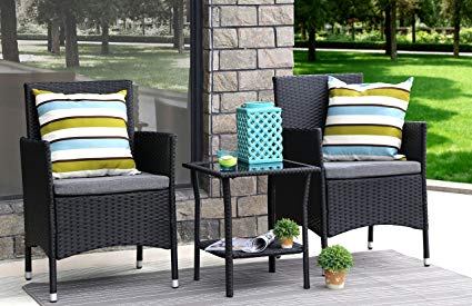 rattan outdoor furniture baner garden 3 pieces outdoor furniture complete patio cushion pe wicker ZFMNUJX