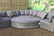 rattan outdoor furniture grey rattan garden furniture sets for sale ELQBDXU