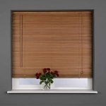 real wood venetian blinds light wood oak long 210cm drop 25mm slats ETBKWUN