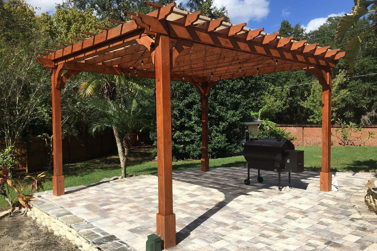 red cedar pergola kits | ready to assemble | all sizes SQQLRFH