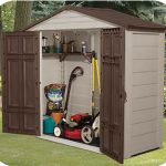 resin storage sheds suncast 8x3 resin plastic storage shed w/ floor RJFTRUN