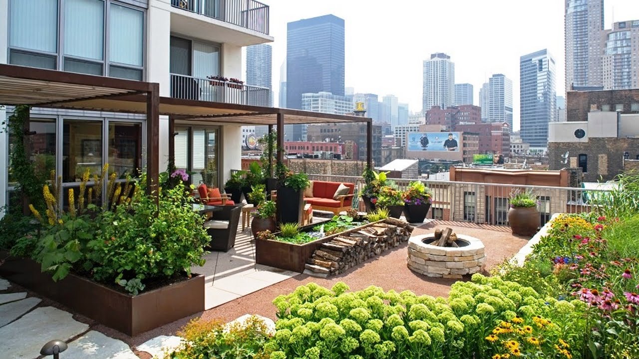 roof garden cool urban rooftop gardens MCRLTIZ