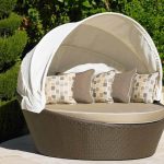 round outdoor daybed with canopy KFNQVJP