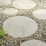 round stepping stones - this would be a great solution for the ZJZKOGC