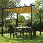 rowlinson latina 10 ft. w x 10 ft. d metal pergola u0026 TTKJPDX