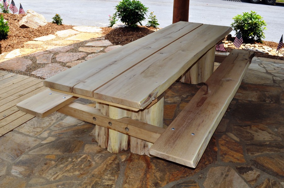 rustic outdoor furniture rustic outdoor patio furniture set. locust picnic table iv NYREXND