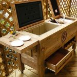 rustic patio bar u0026 cooler ISDUUCT