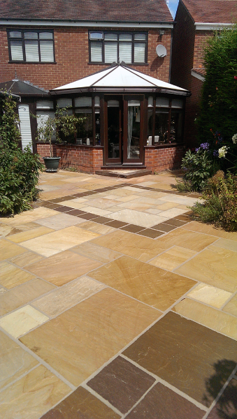 sandstone garden paving slabs CYBVQZH