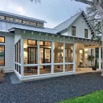 screened in porch modern farmhouse screened porch LJGVEBN