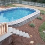 semi-inground pools combine benefits of both above ground and inground  swimming LMQJTKD