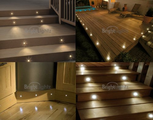 set of 10 waterproof led warm white deck lights / decking / YCGCADT